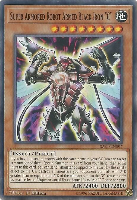 Super Armored Robot Armed Black Iron "C"