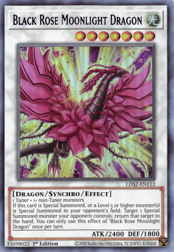 Black Rose Moonlight Dragon (Blue)
