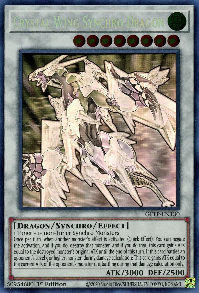 Crystal Wing Synchro Dragon (Ghost Rare)