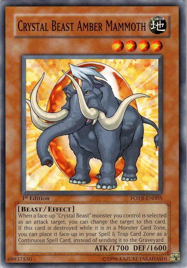 Crystal Beast Amber Mammoth