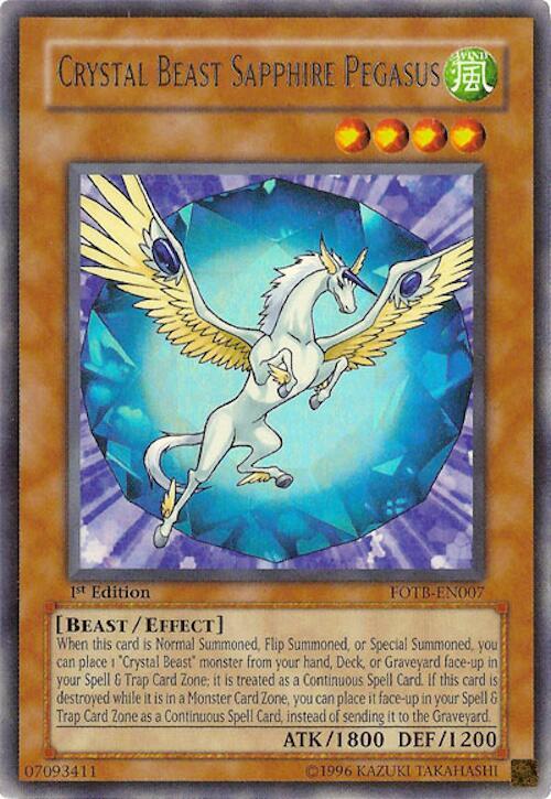 Crystal Beast Sapphire Pegasus