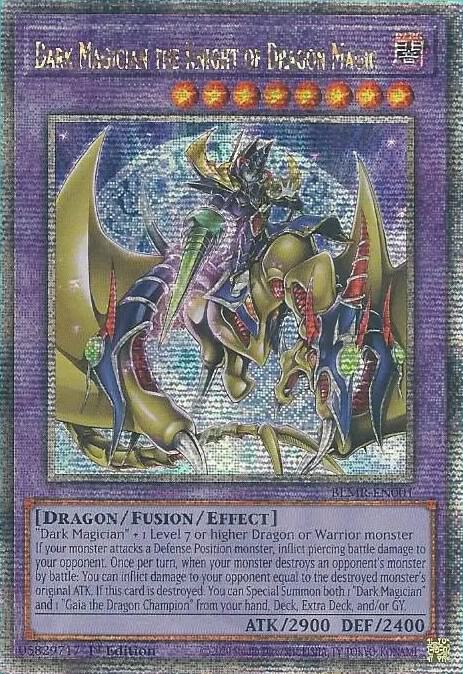 Dark Magician the Knight of Dragon Magic (Quarter Century Secret Rare)