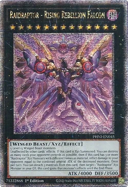 Raidraptor - Rising Rebellion Falcon (Quarter Century Secret Rare)