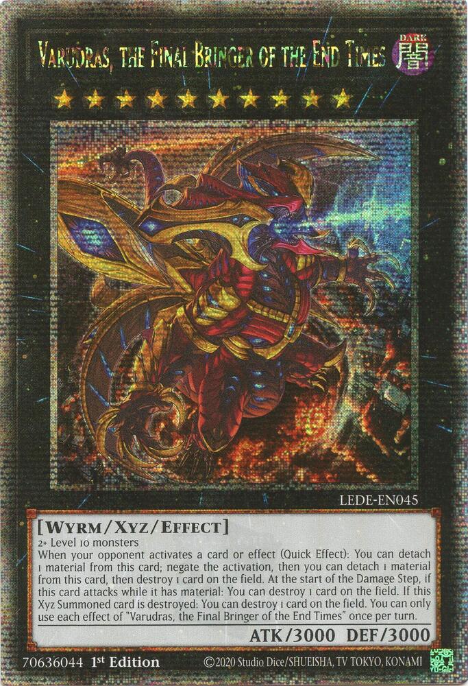 Varudras, the Final Bringer of the End Times (Quarter Century Secret Rare)