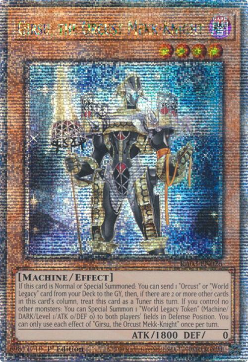 Girsu, the Orcust Mekk-Knight (Quarter Century Secret Rare)