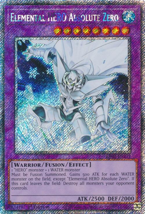 Elemental HERO Absolute Zero (Platinum Secret Rare)