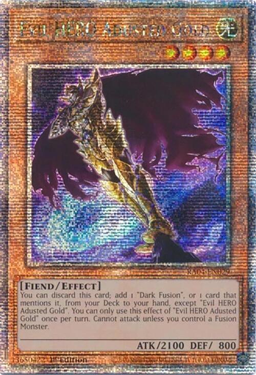 Evil HERO Adusted Gold (Quarter Century Secret Rare)