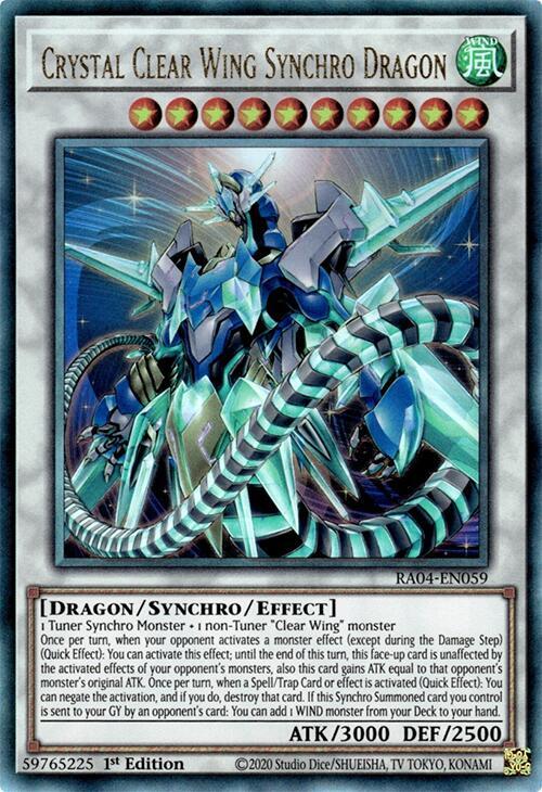 Crystal Clear Wing Synchro Dragon (PUR)