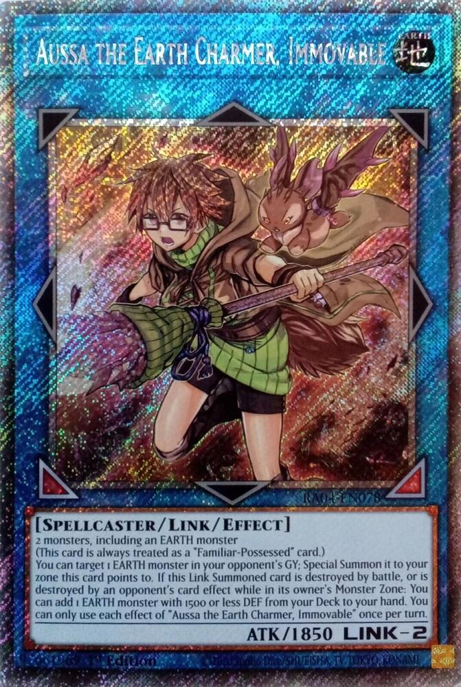 Aussa the Earth Charmer, Immovable (Platinum Secret Rare)