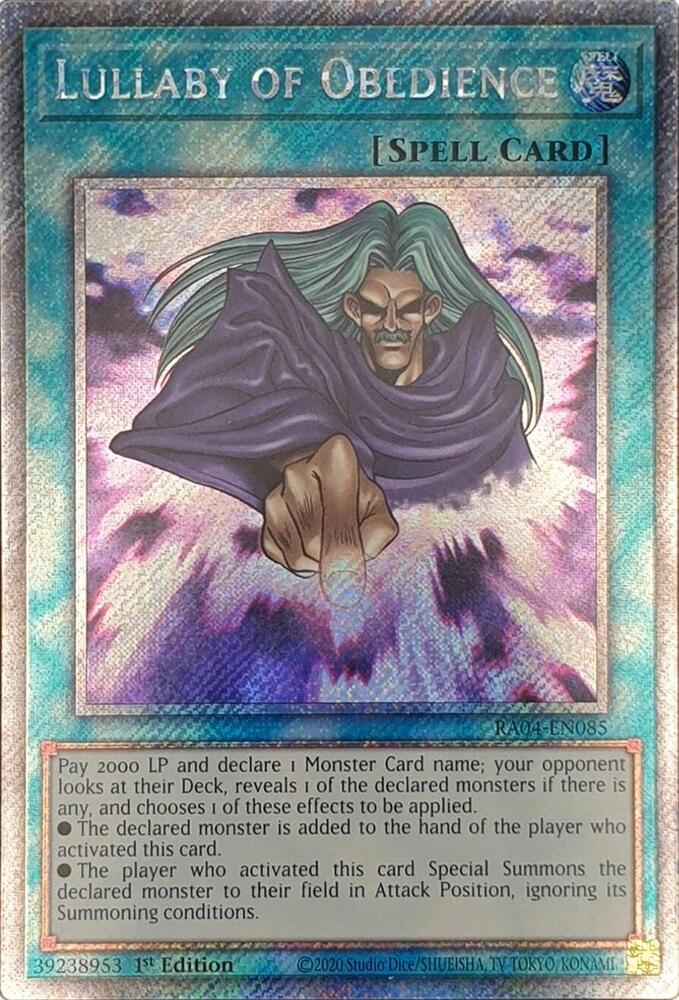 Lullaby of Obedience (Platinum Secret Rare)