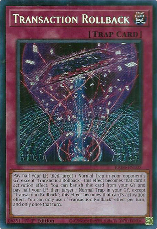 Transaction Rollback (Secret Rare)