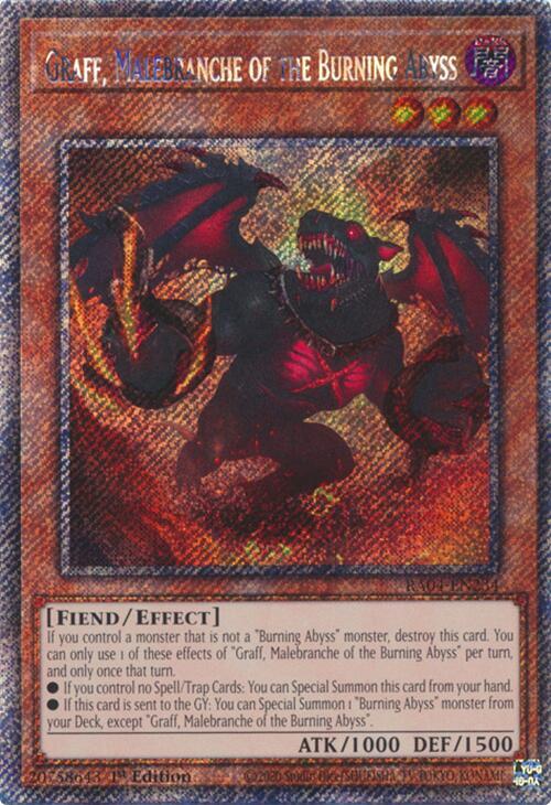 Graff, Malebranche of the Burning Abyss (Platinum Secret Rare)