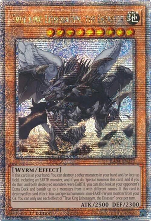 True King Lithosagym, the Disaster (Quarter Century Secret Rare)