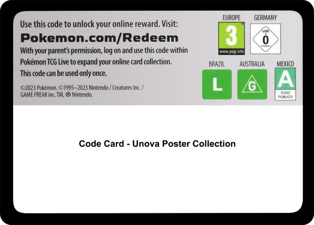 Code Card - Unova Poster Collection
