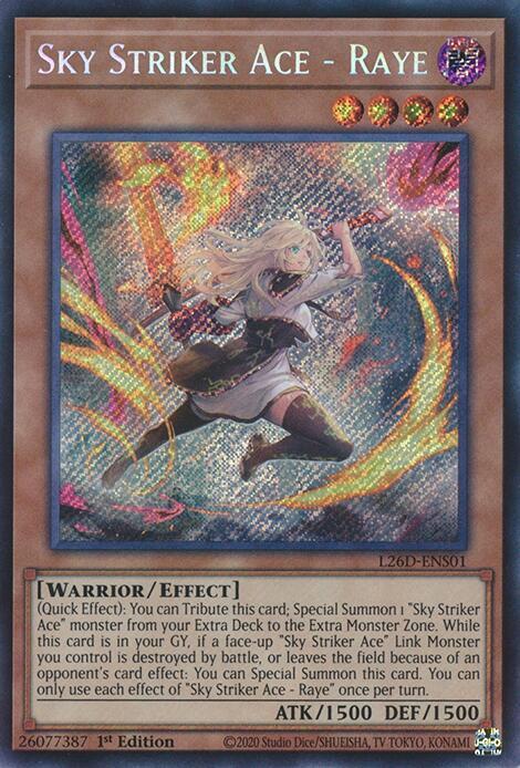 Sky Striker Ace - Raye (Alternate Art) (Secret Rare)