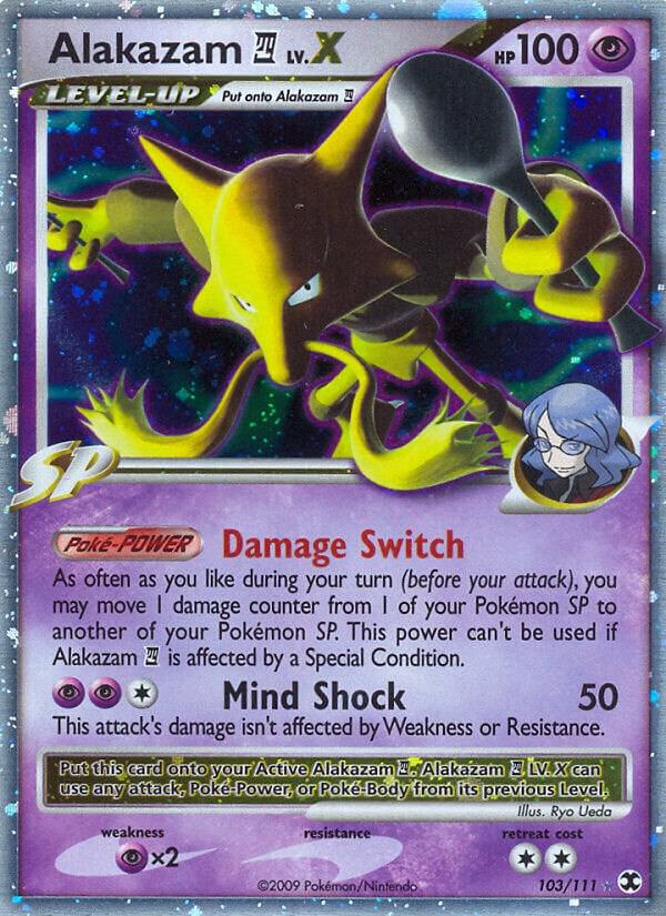 Alakazam LV. X #103 Pokemon Rising Rivals