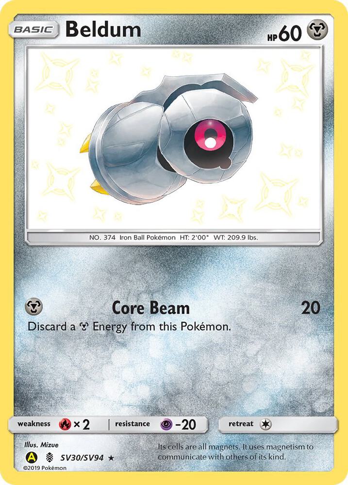 Beldum #SV30 Pokemon Hidden Fates