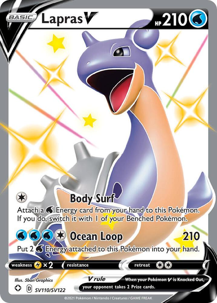 Lapras V #SV110 Pokemon Shining Fates