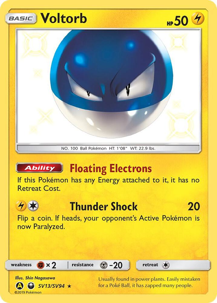 Voltorb #SV13 Pokemon Hidden Fates