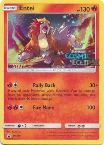 Entei - SM219 (Prerelease) [Staff]
