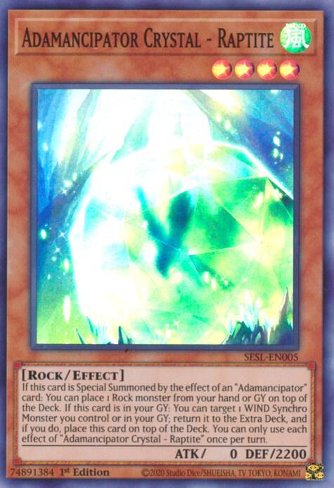 Adamancipator Crystal - Raptite