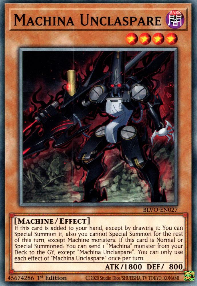 Machina Unclaspare