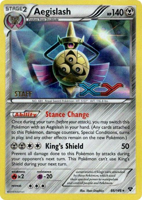 Aegislash - 86/146 (Prerelease) [Staff]