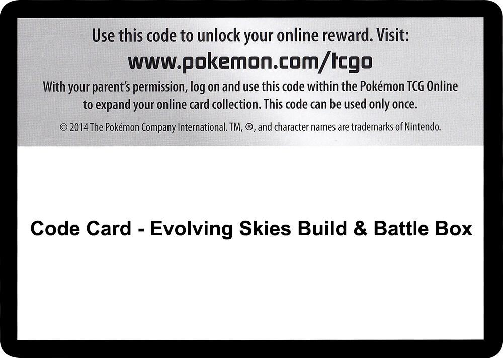 Code Card - Evolving Skies Build & Battle Box