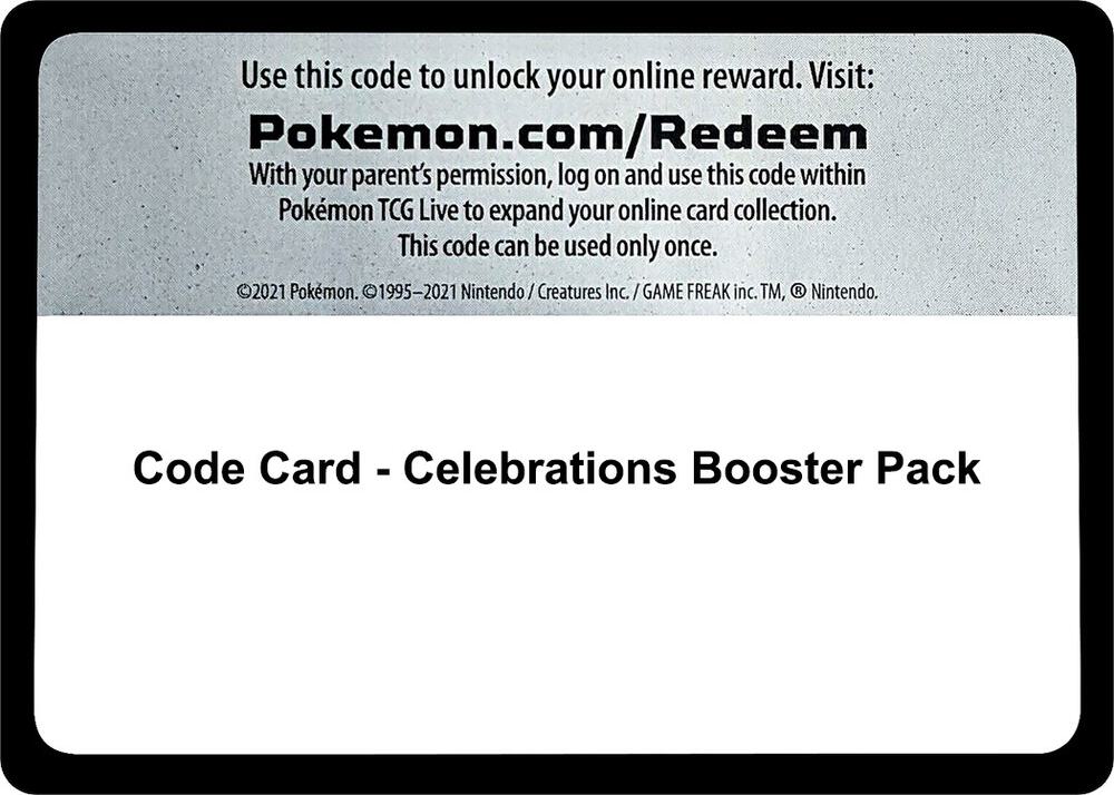 Code Card - Celebrations Booster Pack