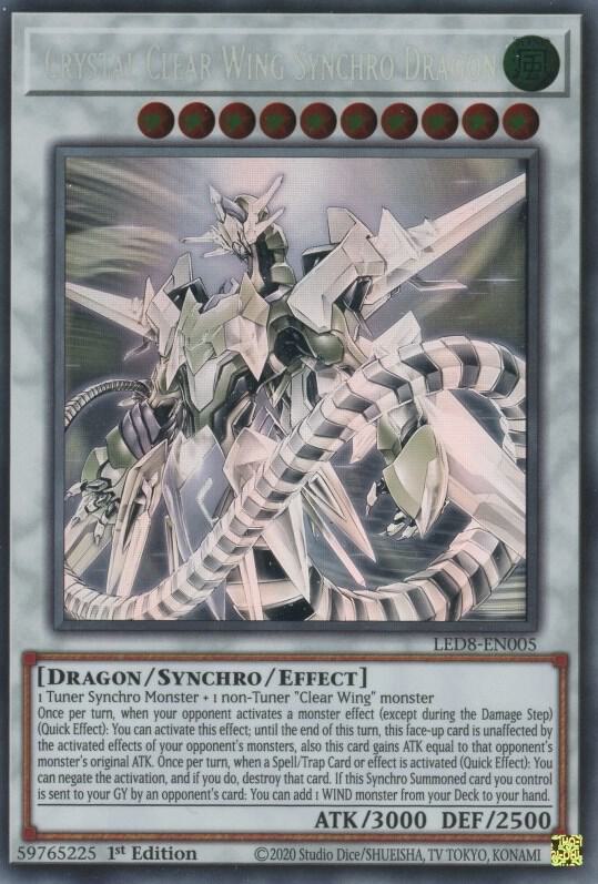 Crystal Clear Wing Synchro Dragon (Ghost Rare)