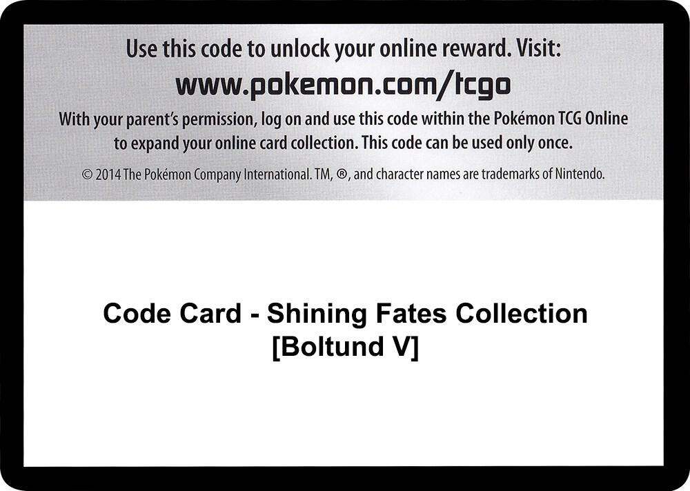 Code Card - Shining Fates Collection [Boltund V]