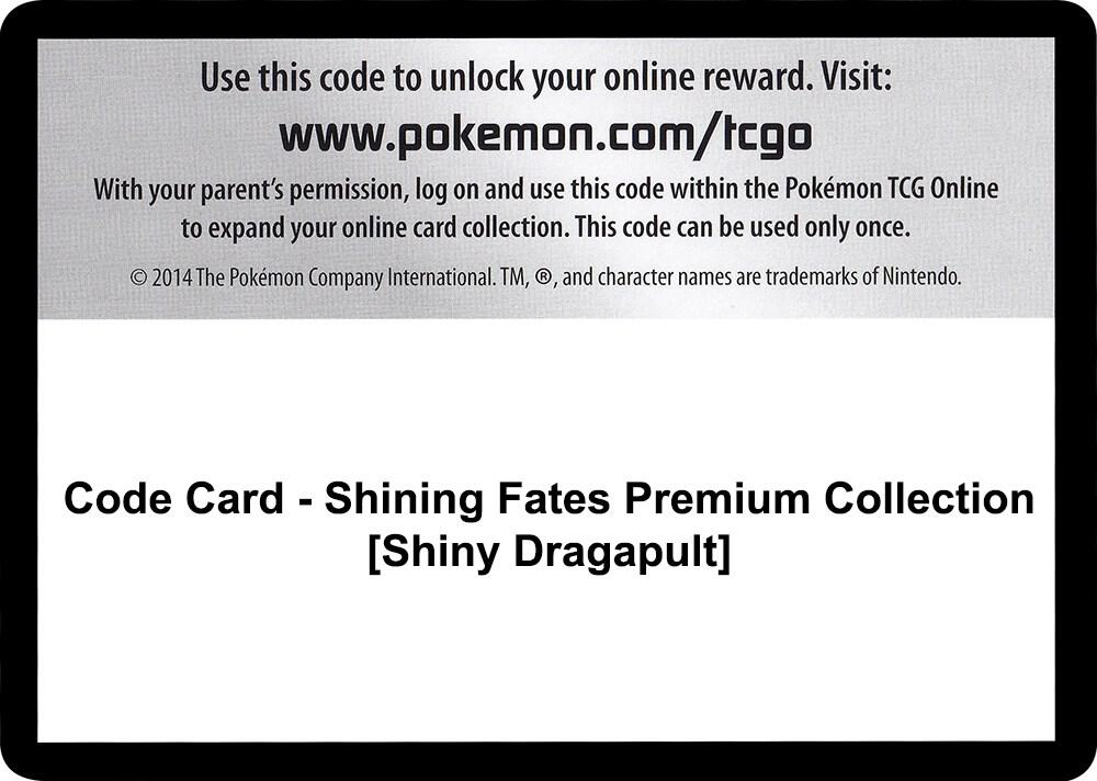 Code Card - Shining Fates Premium Collection [Shiny Dragapult]