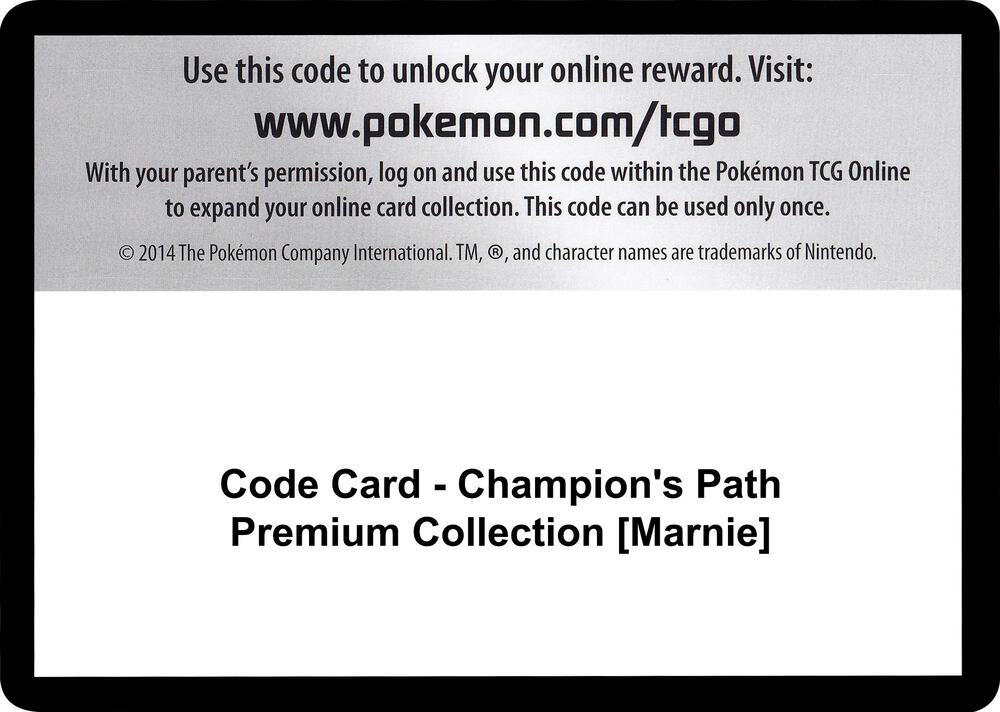 Code Card - Champion's Path Premium Collection [Marnie]