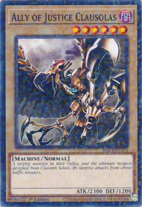 Ally of Justice Clausolas (Duel Terminal)