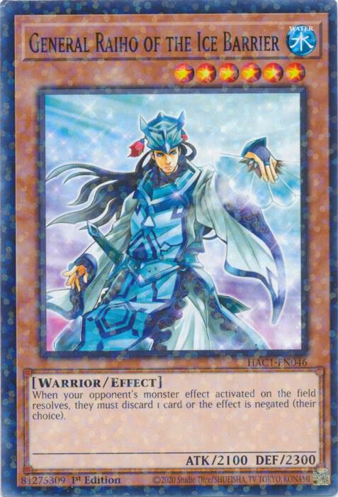General Raiho of the Ice Barrier (Duel Terminal)