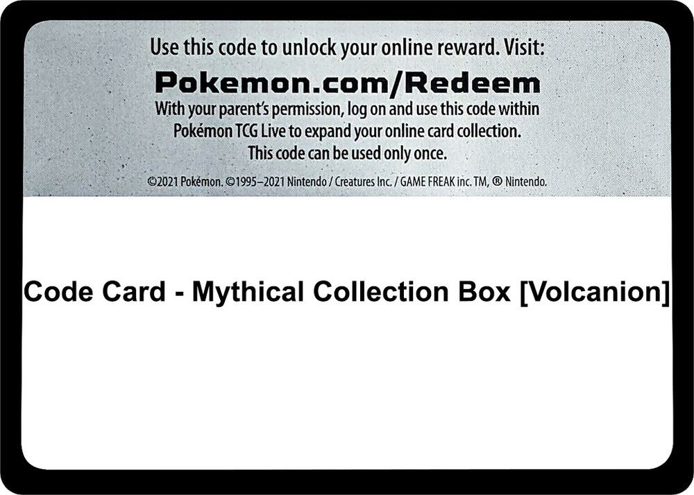 Code Card - Mythical Collection Box [Volcanion]