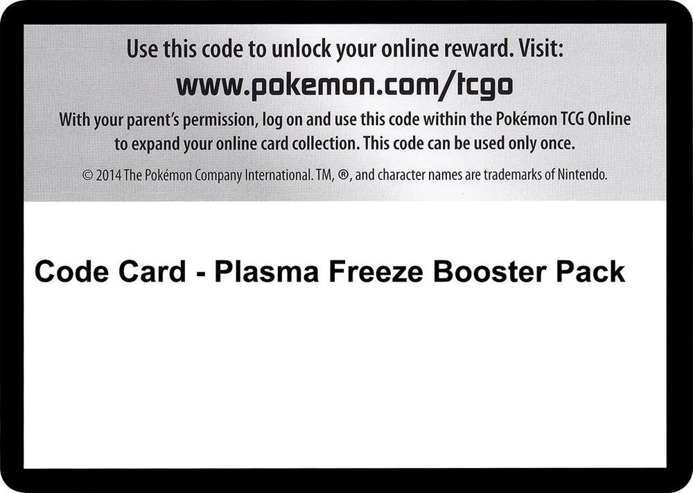 Code Card - Plasma Freeze Booster Pack