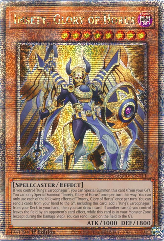 Imsety, Glory of Horus (Quarter Century Secret Rare)