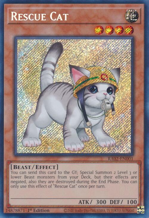 Rescue Cat (Alternate Art) (Secret Rare)