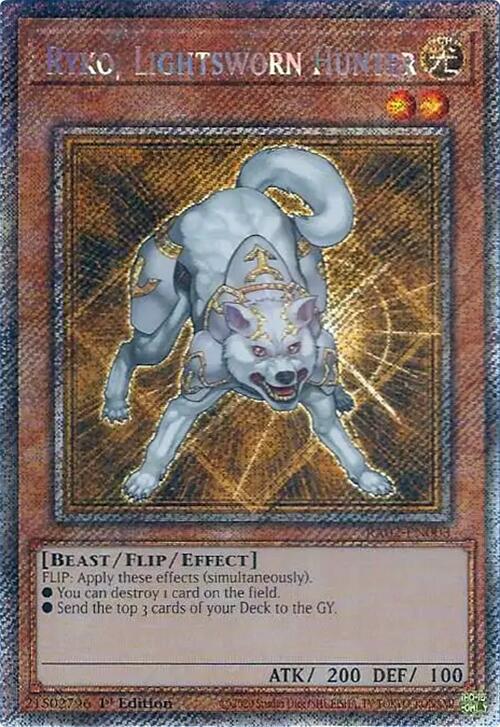 Ryko, Lightsworn Hunter (Platinum Secret Rare)