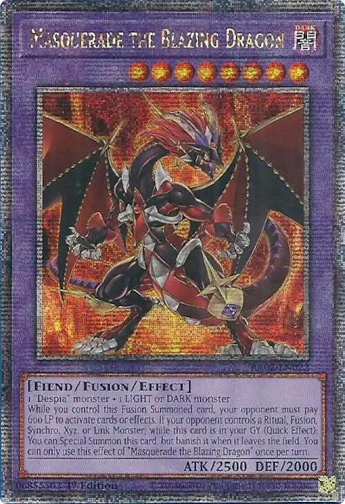 Masquerade the Blazing Dragon (Quarter Century Secret Rare)