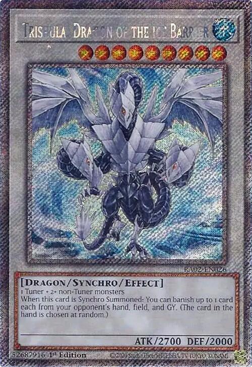 Trishula, Dragon of the Ice Barrier (Platinum Secret Rare)