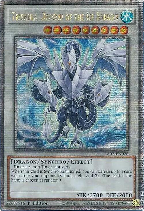 Trishula, Dragon of the Ice Barrier (Quarter Century Secret Rare)