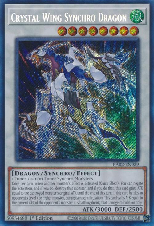 Crystal Wing Synchro Dragon (Secret Rare)