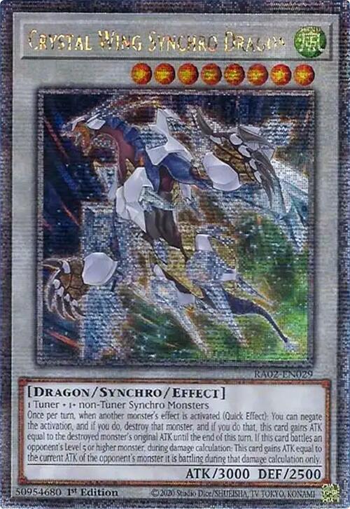 Crystal Wing Synchro Dragon (Platinum Secret Rare)