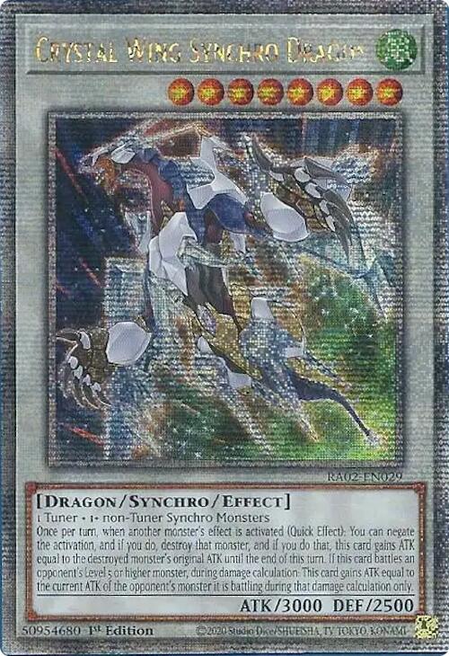 Crystal Wing Synchro Dragon (Quarter Century Secret Rare)