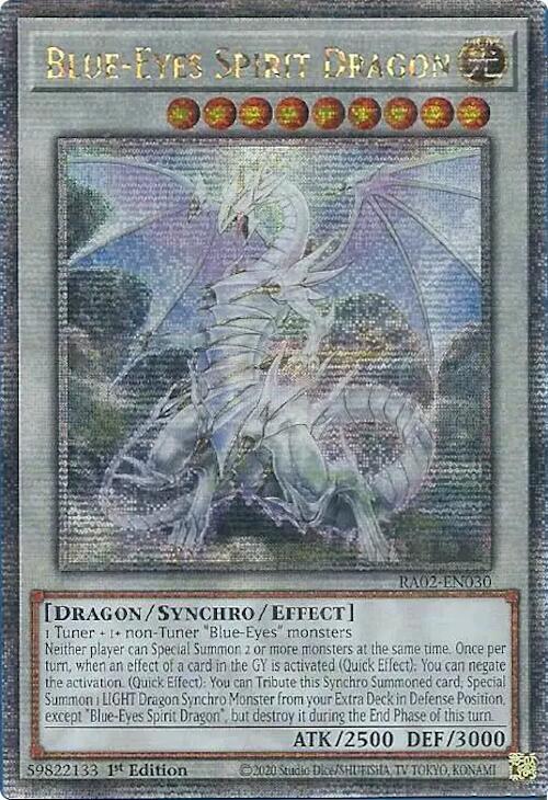 Blue-Eyes Spirit Dragon (Quarter Century Secret Rare)