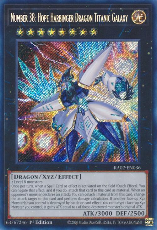 Number 38: Hope Harbinger Dragon Titanic Galaxy (Secret Rare)