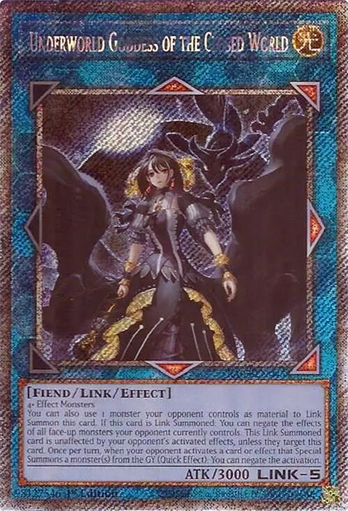 Underworld Goddess of the Closed World (Platinum Secret Rare)