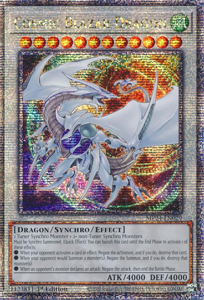 Cosmic Blazar Dragon (Quarter Century Secret Rare)